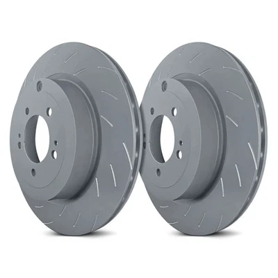 For Ford Mustang 05-22 EBC Racing Swept Groove Slotted 1-Piece Rear Brake Rotors - Imagem 1 de 2