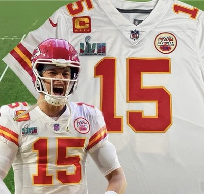 Camiseta deportiva grande Mahomes #15 Vapor Limited Super Bowl LVII 57 Stitched Chiefs Foto 1 de 4