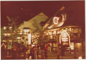 Downtown at Night Gatlinburg TN. Color Photo 3 1/2" x 5" 1979 - Picture 1 of 2