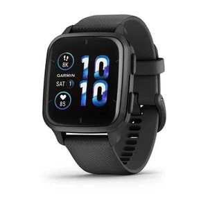 Garmin Venu Sq 2 Music Edition 40mm Slate GPS HRM Bluetooth Fitness Smartwatch - Picture 1 of 3