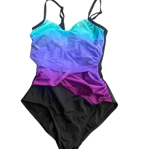 Miracle suit ombre color one piece bathing suit size medium - Picture 1 of 6
