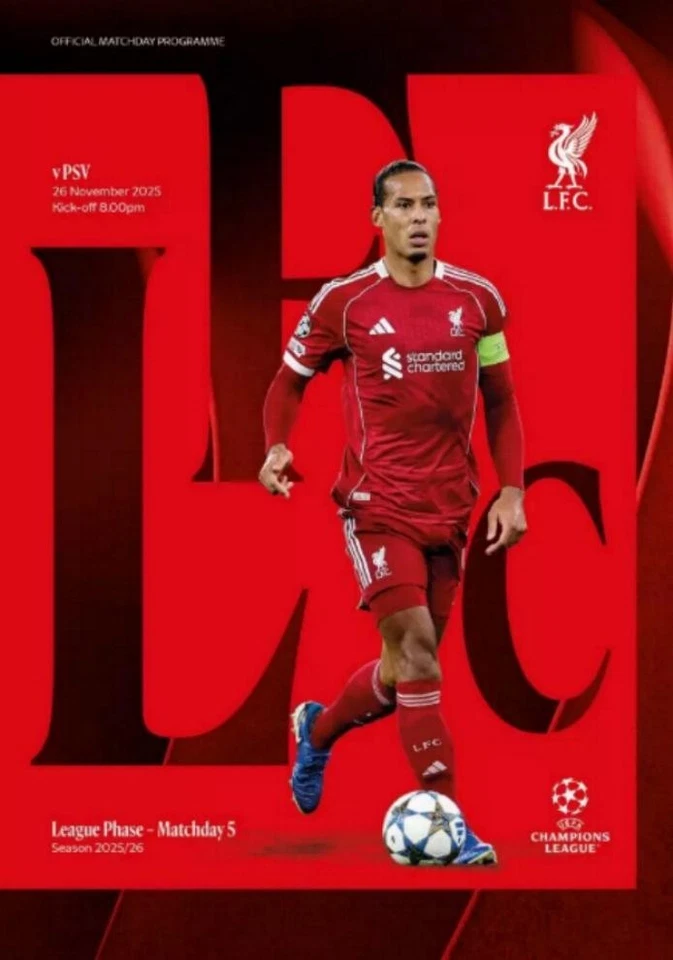 * 2025/26 - LIVERPOOL HOME PROGRAMMES - CHOOSE FROM LIST * - Image 1 of 1