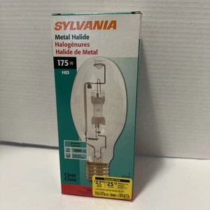 Sylvania ~ Clear, ED28, 175 Watt HID Metal Halide Metal Arc Lamp Light Bulb M57 - Picture 1 of 2