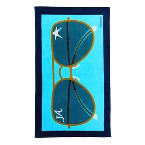 NEW Jonathan Adler Shades Printed Beach Towel - Picture 1 of 6