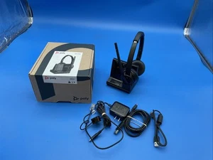Plantronics Poly Savi W8220 Wireless Headset with WB200B Base and Cables - Zdjęcie 1 z 5