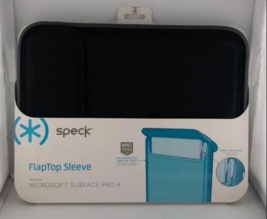 NEW Speck Flaptop Sleeve BLACK for Microsoft Surface 4 Pro 78377 secure flap - Image 1 of 1
