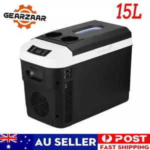 15L Centre Console Fridge Freezer Portable Travel Camping Car Cooler 4WD - Picture 1 of 23