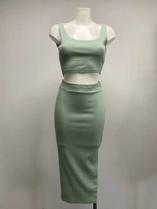 co-ord knit sage or cream ladies women's aw 23  size small - Picture 1 of 16