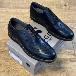 Sledgers Henry Leder Schnürschuhe flach bequem Brogues Schuhe UK 12 EU 46 schwarz - Bild 1 von 24