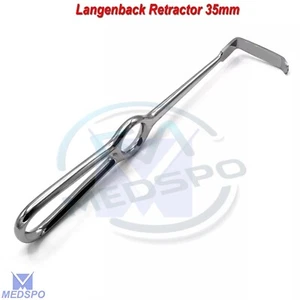 Retractor Langenbeck Cirugía de Tejido de Punta Roma en Forma de L Retractores Quirúrgicos CE - Imagen 1 de 5