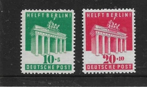 Bizone 1948 "HELFT BERLIN" Mi. - Nr. 101-102 Set 2 Werte MM MY REF 753 - Bild 1 von 1