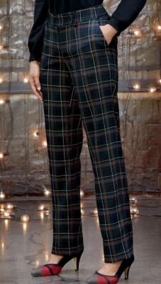 Pantalón a cuadros talla 6 de Monroe y Main ropa de carrera nuevo Foto 1 de 2