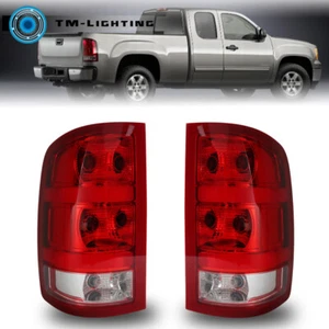 Left&Right Side Tail Light For 2007-2013 GMC Sierra 1500 2500 3500HD Tail Lamp - Picture 1 of 9