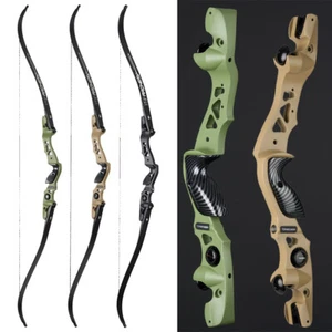 Archery Recurve Bow 62in ILF Bow Hunting Target Shooting 25-60lbs Bow Limbs RH - Picture 1 of 26