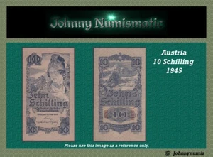 Austria 10 Schilling 1945 aUNC - Picture 1 of 3