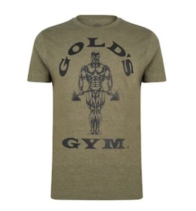 Golds Gym T Shirt Army Green Small T-Shirt Brand New W Tags - Picture 1 of 3