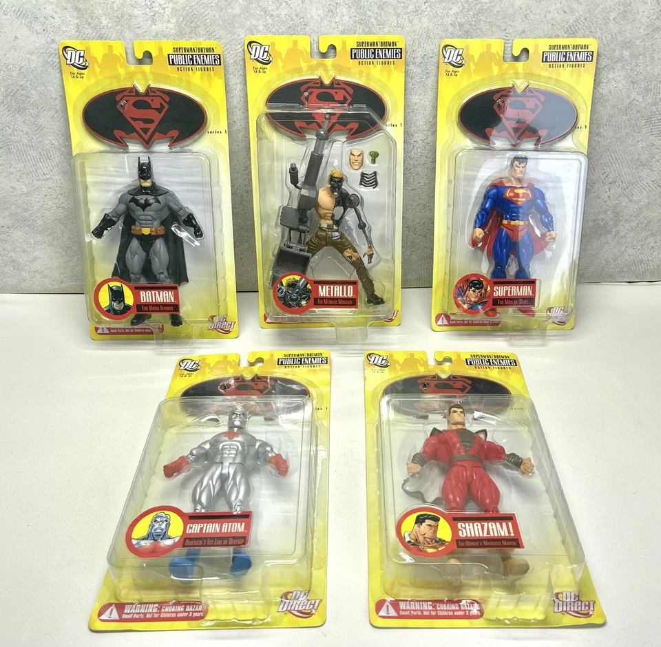 Полный комплект DC Direct Superman/Batman/Shazam/Captain Atom/Metallo Public Enemies - Изображение 1 из 4