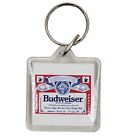 Vintage Budweiser King Of Beers Plastic 1" Keychain EXCELLENT 