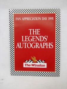 NASCAR "The Winston" Fan Appreciation Day 1991 Legends Autographs Booklet - Imagen 1 de 10