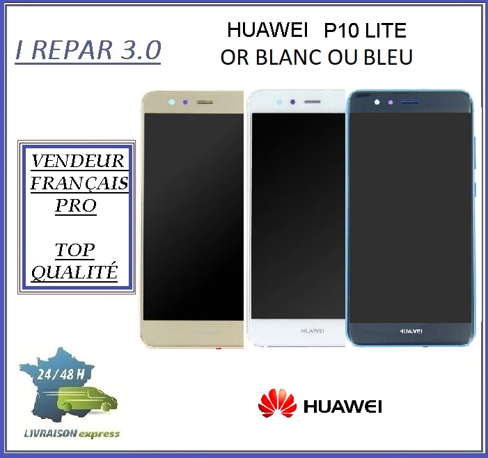 Huawei GH9718250A Ecran LCD pour Huawei P8 -  Noir