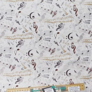 Quilting Patchwork Sewing Fabric Symphony Allover 50x55cm FQ - Picture 1 of 3