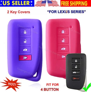 Silicone Cover Entry Fob Case Skin Protector Car Holder Lexus IS GS RX ES RC Key - Picture 1 of 5