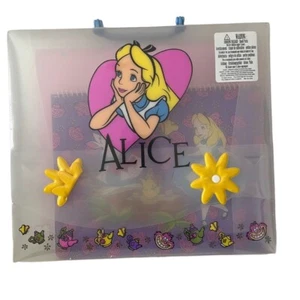 Raccoglitore da collezione Alice nel paese delle meraviglie con custodia e accessori nuovo sigillato vintage - Foto 1 di 3