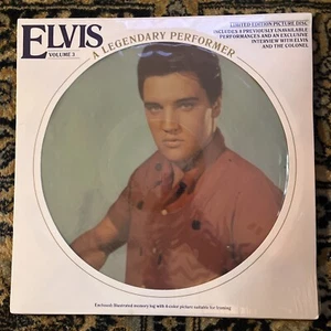 SEALED ELVIS PRESLEY Volume 3: Legendary Performer RCA LP Picture Pic Disc NOS - Picture 1 of 2