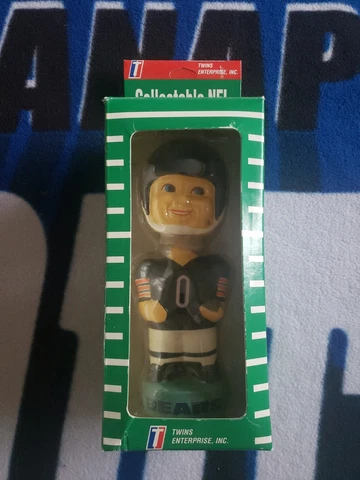 NIB Collectible NFL Chicago Bears Bobbing Head Doll Bobblehead Twin Enterprise Cover