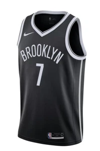 Camiseta deportiva de baloncesto Nike Kevin Durant Brooklyn Nets #7 negra Swingman Dri-Fit 2XL - Imagen 1 de 9