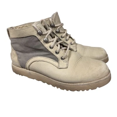 Botines UGG Kristjan 1016668 para mujer 6,5 beige cuero lona piel de oveja Foto 1 de 4