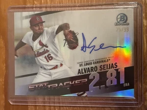 2020 Bowman Chrome Stat Track Autographs #STAAS Alvaro Seijas 25/99 Cardinals - Picture 1 of 2