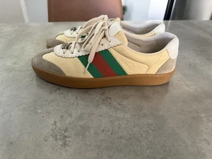 Gucci G74 Web Baja Avena Talla 40 EE. UU. 7,5 - Imagen 1 de 7