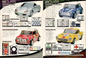 Tamiya RC Porsche Boxter Print Ad Wall Decor Ephemera Mini Cooper - Picture 1 of 1