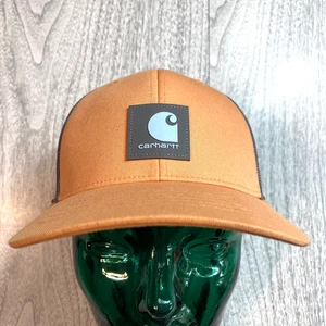 Carhartt Rugged Flex Snapback Hat New Without Tags Orange Grey FlexFit 110 - Picture 1 of 7