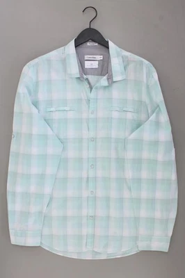 ✅ Calvin Klein camicetta per uomo taglia 54, XL a quadri turchese di cotone ✅ - Immagine 1 di 4