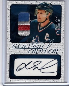 2003-04 ITG Be A Player Ultimate Memorabilia Emblem Auto Markus Naslund 2/10 - Picture 1 of 2