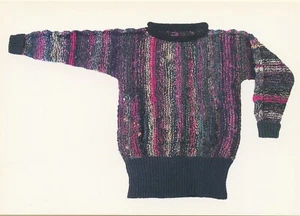 Dovetail Designs Knitting Pattern K2.3 Multi-Color Sweater to Knit 40"-52" - Picture 1 of 3