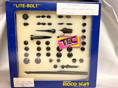 TEC PRODUCTS NOS TEC Vintage light alloy black nuts/bolt Kit/set Shimano XT/STI oldschool MTB