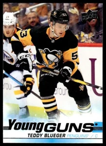 2019-20 Upper Deck Young Guns Teddy Blueger Rookie Pittsburgh Penguins #231 R45 - Picture 1 of 2