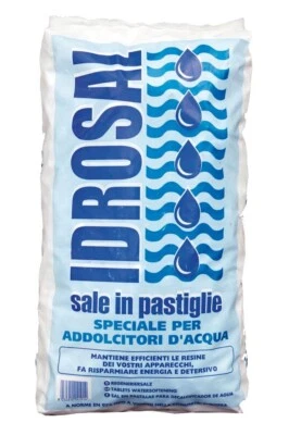 IDROSAL Sale Addolcitori Acqua in Pastiglie Puro al 99,99% Confezione da 25kg - Immagine 1 di 4