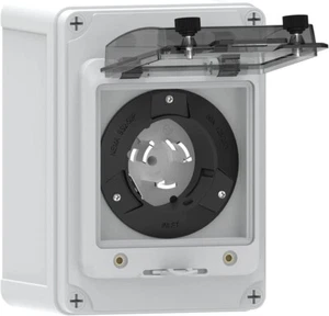 120/250V 50 Amp Generator Power Inlet Box, SS2-50P 3 Prong Power Inlet Box - Picture 1 of 6