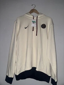 Nike Paris Saint-Germain PSG Club Fleece Mens Soccer Hoodie Size XL Beige DV4963 - Picture 1 of 3