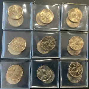 2000-2008 Complete 18 Coins Set Sacagawea P&D Uncirculated USMINT Roll w. FLIP - Picture 1 of 8