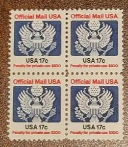 Scott#: O130 - Official Mail Block of Four MNH OG - Picture 1 of 1