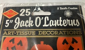 Vintage Halloween Papierkürbisse 5" 25 Stück - Bild 1 von 8