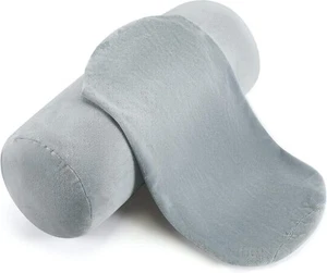 2 Pcs Cervical Neck Roll Pillow Cover 17X7 Inch round Pillow Covers with Zipper - Picture 1 of 7