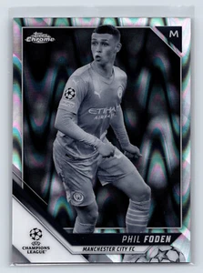 Topps Chrome UCL  21/22 #129 Phil Foden Ray Wave Refractor - Bild 1 von 2