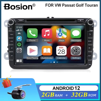 8'' Autoradio Für VW Passat Touran Polo Android 12 GPS Nav DVD Carplay WIFI IPS - Bild 1 von 4