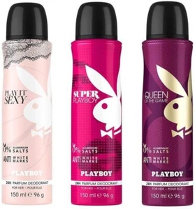 PLAYBOY Sexy + Queen + Super Deodorant Spray - For Women (450 ml, Pack of 3) - Picture 1 of 3
